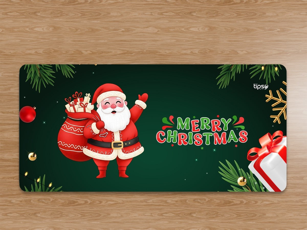 "Santa Claus Illustration" Gaming Mousepad Elevate Your Gaming Experience
