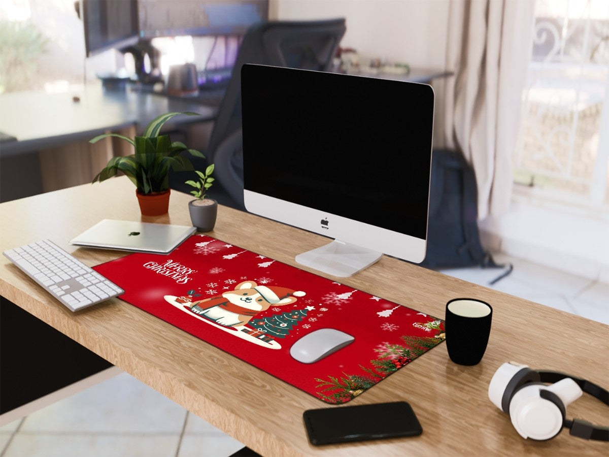 "Christmas puppy" Gaming Mousepad Elevate Your Gaming Experience