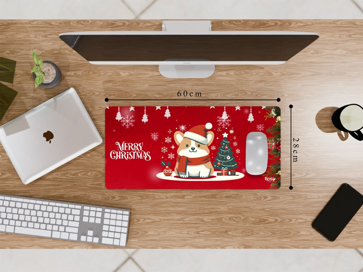 "Christmas puppy" Gaming Mousepad Elevate Your Gaming Experience