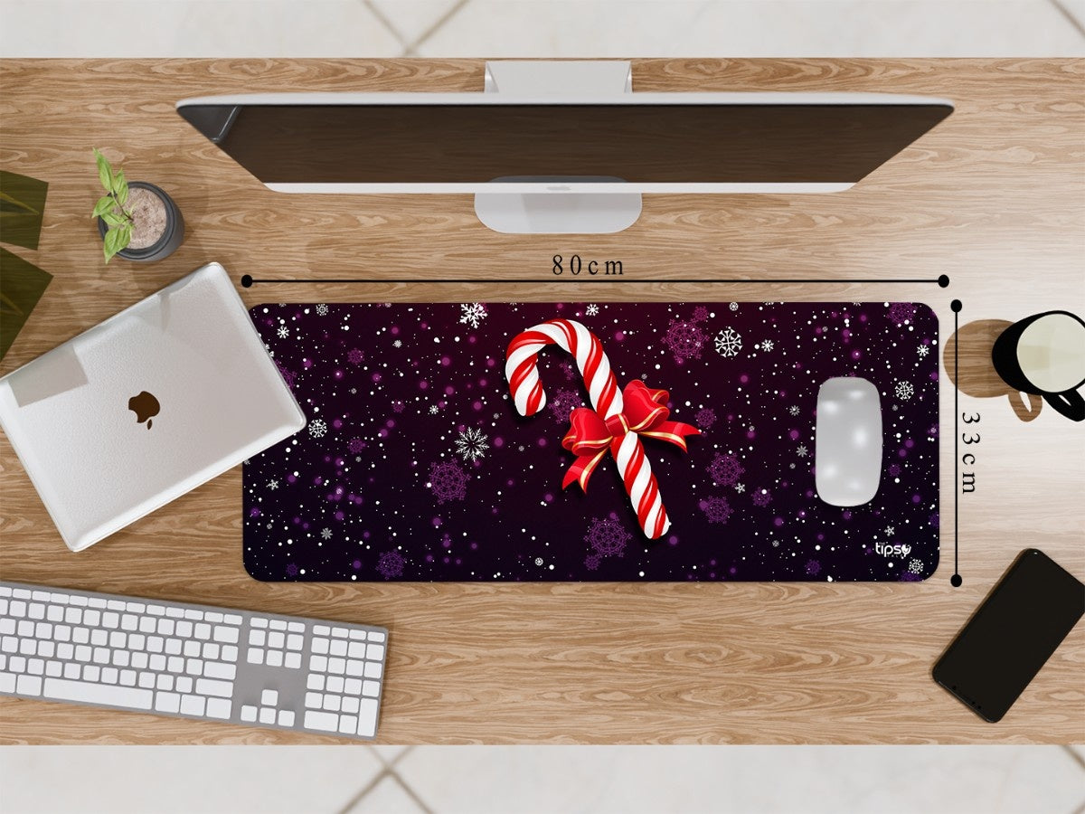"Christmas Lollipop Bowknot" Gaming Mousepad Elevate Your Gaming Experience