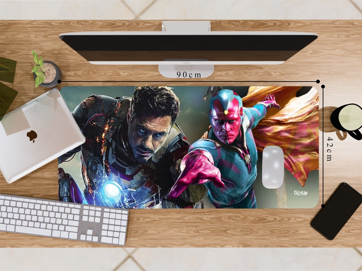 "Vision & Iron man " Gaming Mousepad Elevate Your Gaming Experience