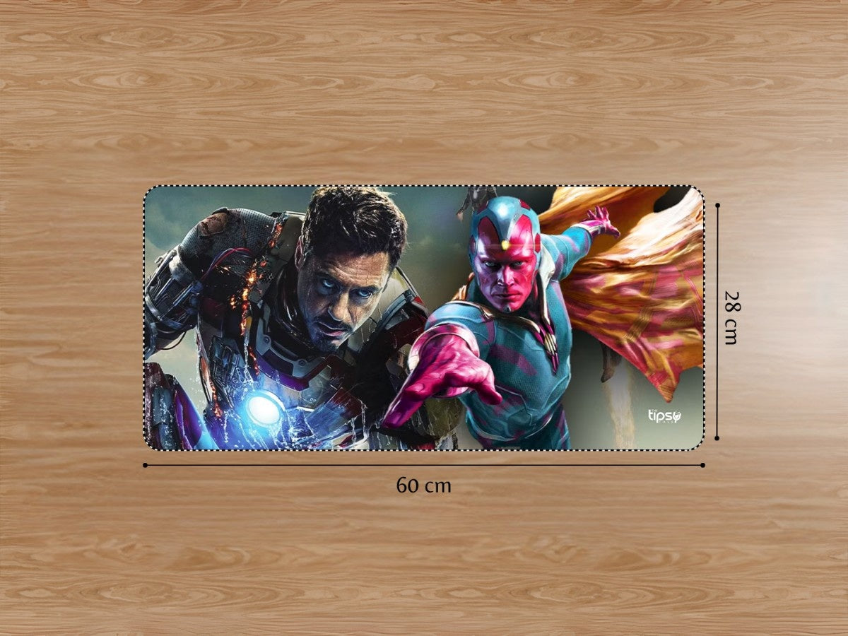 "Vision & Iron man " Gaming Mousepad Elevate Your Gaming Experience