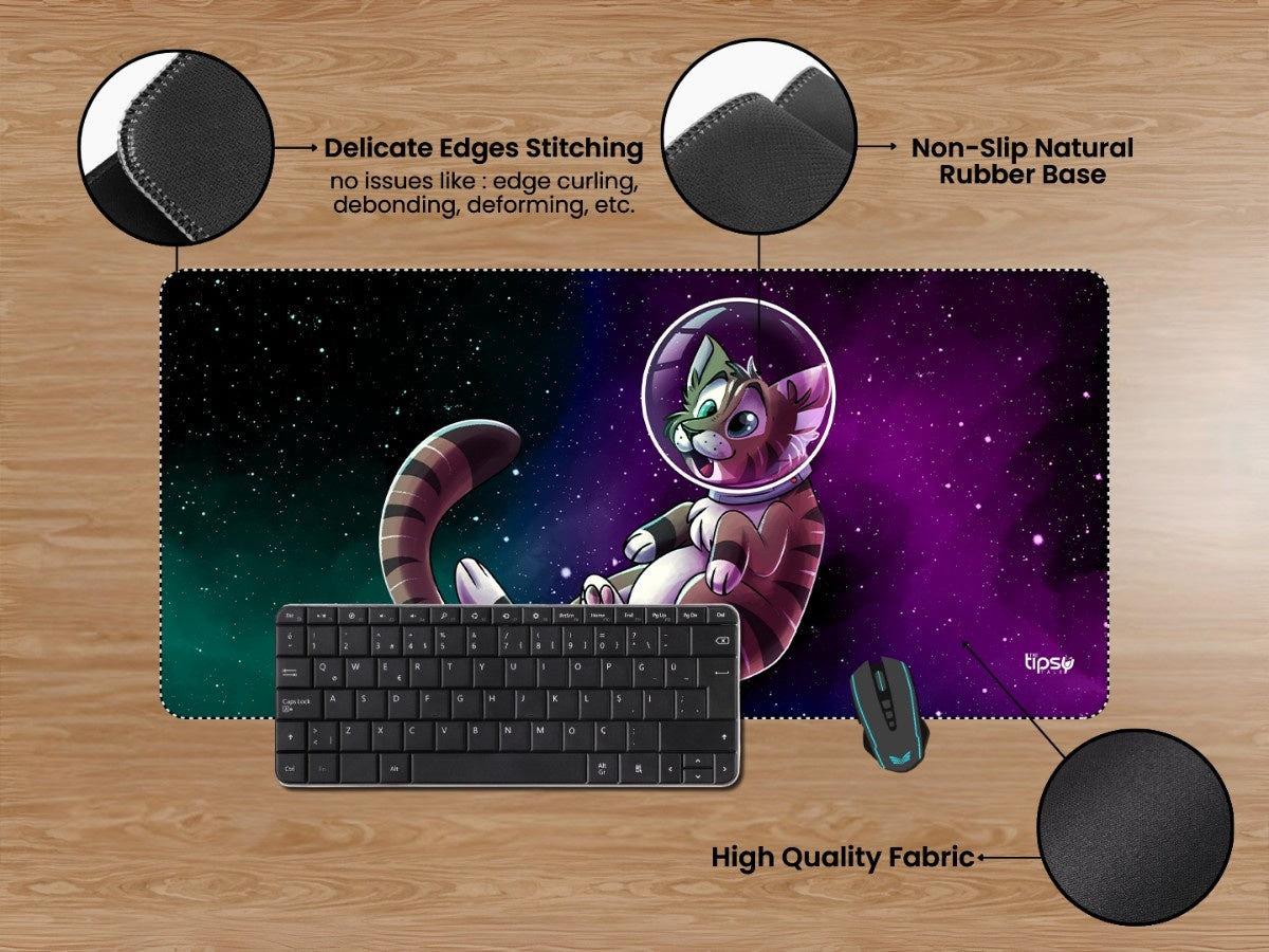 "Catstronaut in space" Gaming Mousepad Elevate Your Gaming Experience