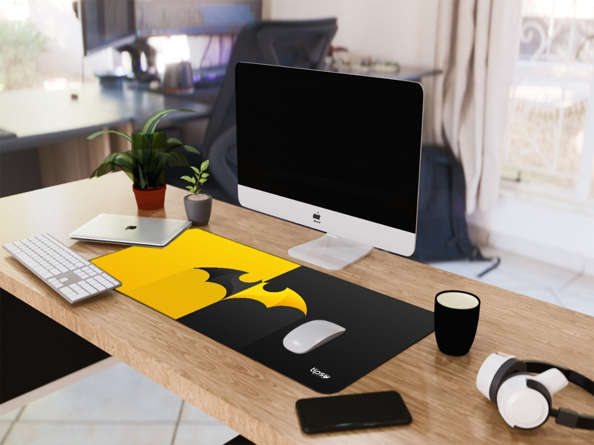 "Batman Black & Yellow " Gaming Mousepad Elevate Your Gaming Experience