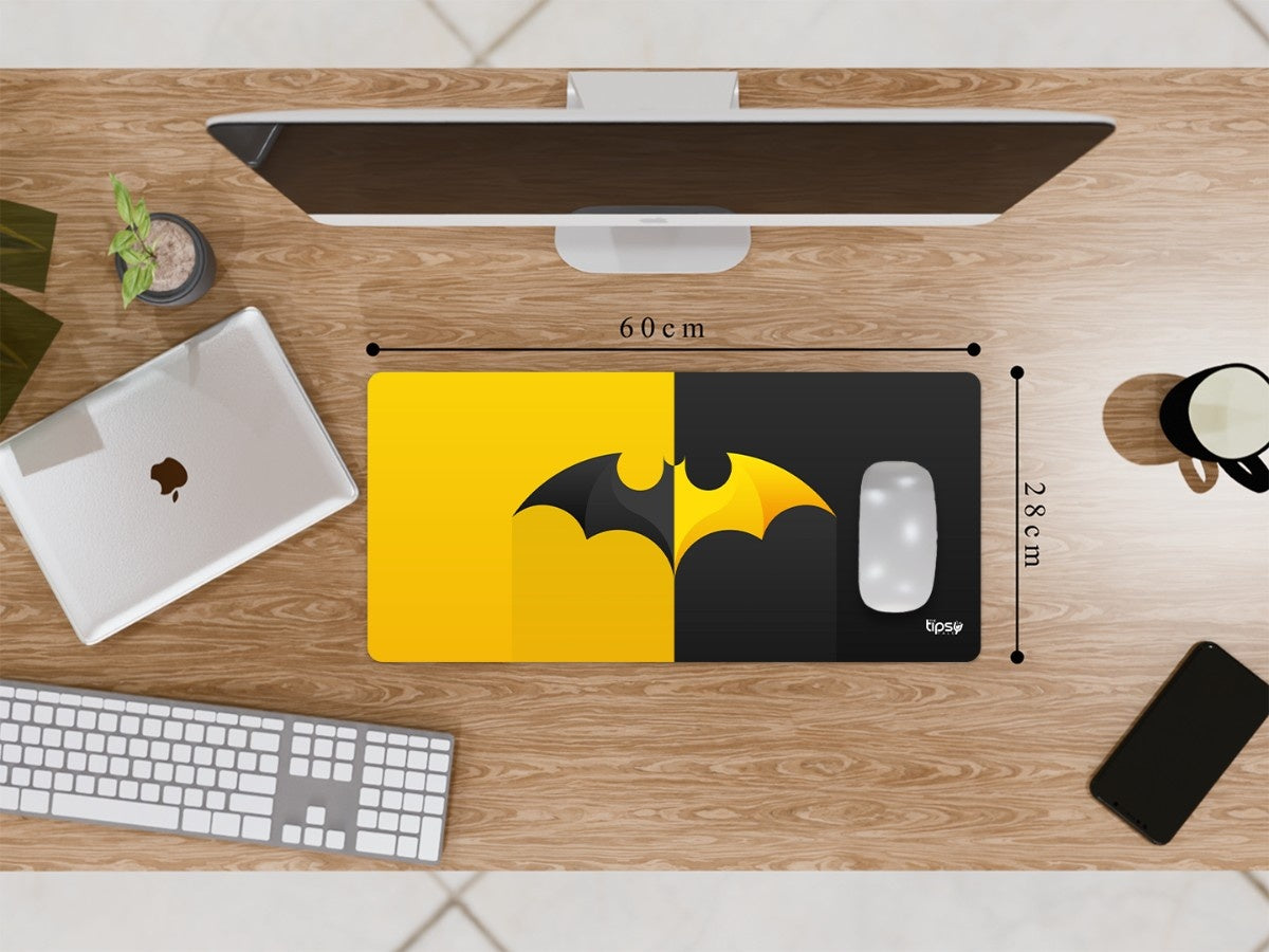 "Batman Black & Yellow " Gaming Mousepad Elevate Your Gaming Experience