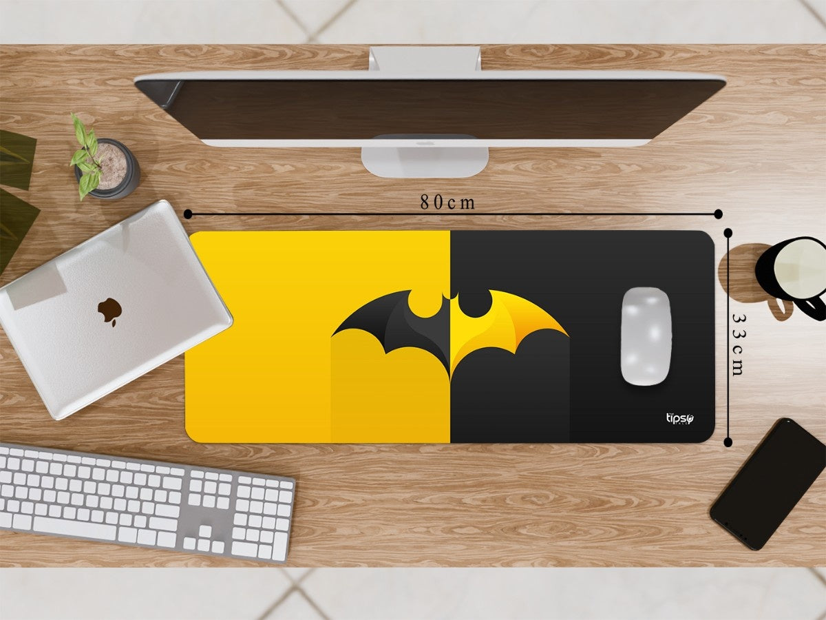 "Batman Black & Yellow " Gaming Mousepad Elevate Your Gaming Experience
