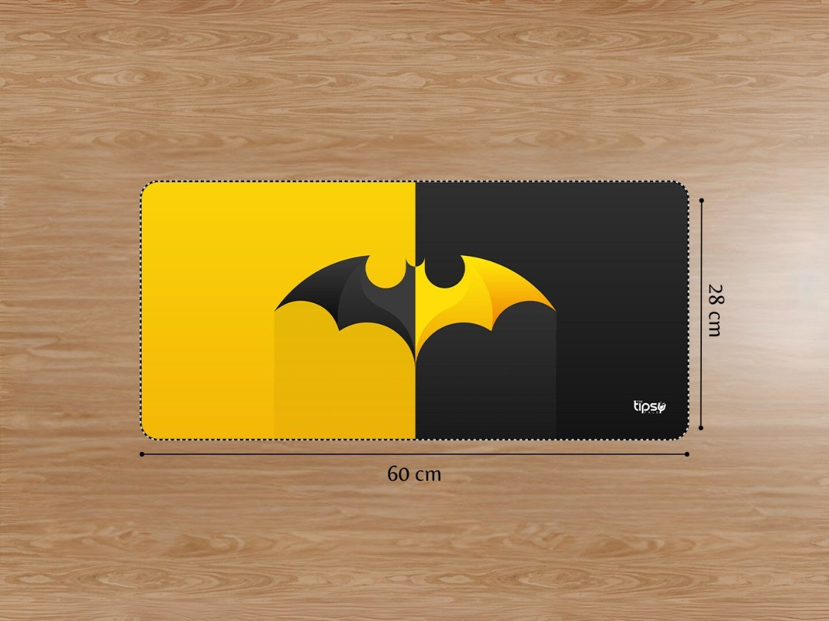"Batman Black & Yellow " Gaming Mousepad Elevate Your Gaming Experience