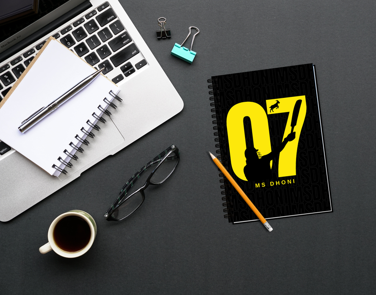 "GOAT 07 MS DHONI" -Elegant & Inspiring Diary for Daily Reflection