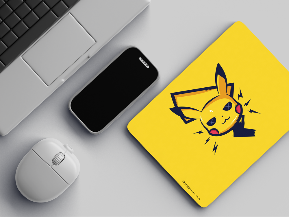 "PIKACHU ABSTRACT" Mousepad Enhance Your Workspace with Style