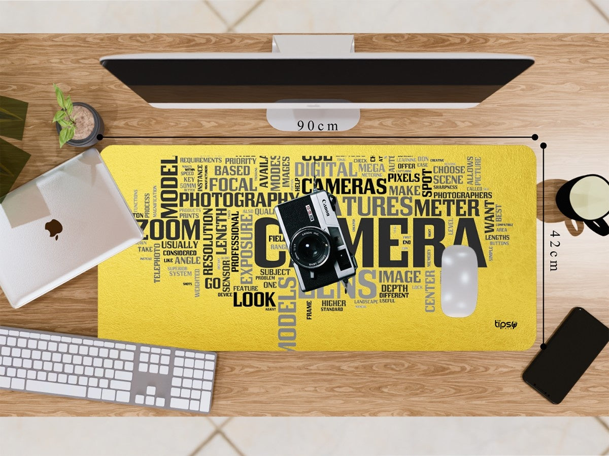 "Canon camera :Life In A Click" Gaming Mousepad Elevate Your Gaming Experience