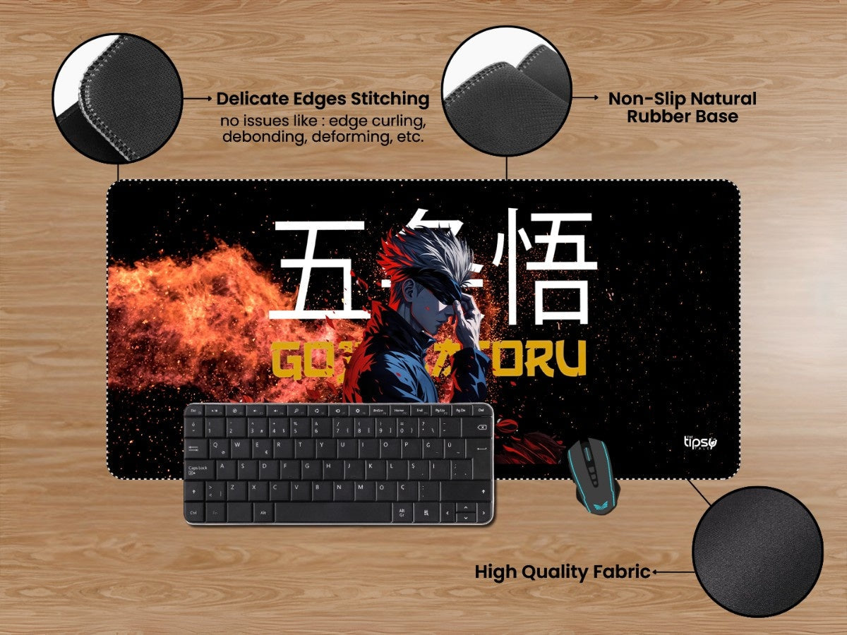 "Satoru Gojo : JJK Anime" Gaming Mousepad Elevate Your Gaming Experience