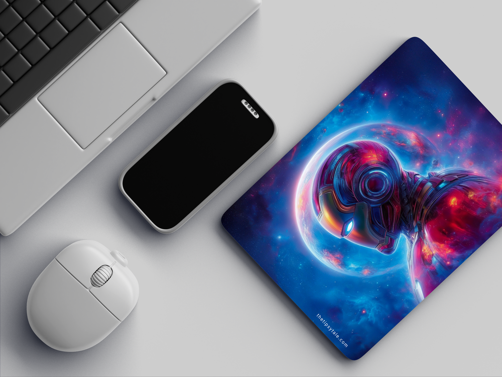 "IRON MAN DIGITAL ILLUSTRATION" Mousepad Enhance Your Workspace with Style