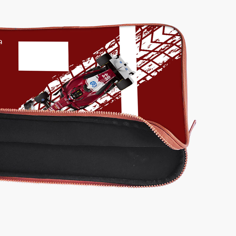 "RACING RED # SCUDERIA FERRARI" Laptop Sleeves:Bold Modern Design for Every Size