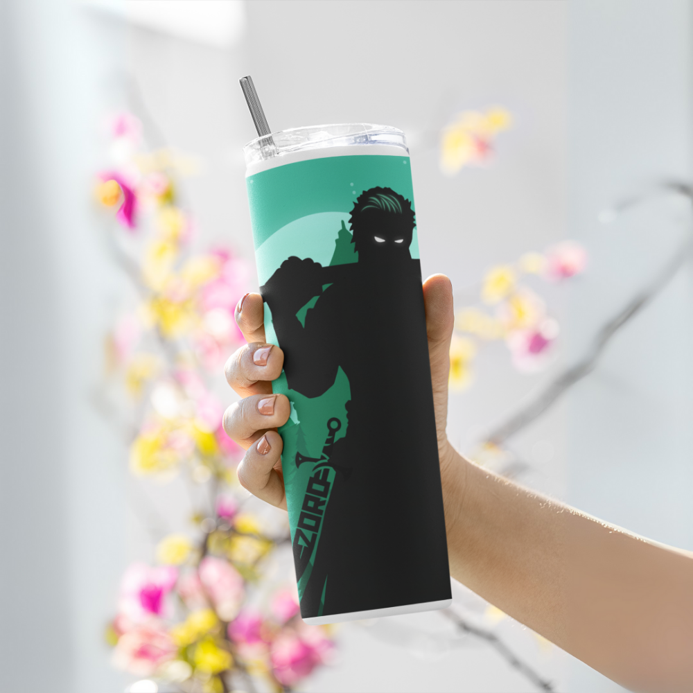 "Roronoa Zoro- Anime" Tumbler with Metal Straw