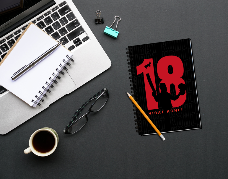 "GOAT 18 VIRAT KOHLI" -Elegant & Inspiring Diary for Daily Reflection