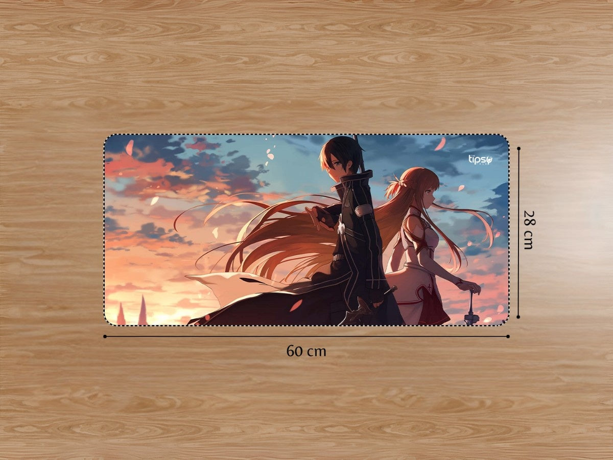 "Kirito and Asuna's sword " Gaming Mousepad Elevate Your Gaming Experience