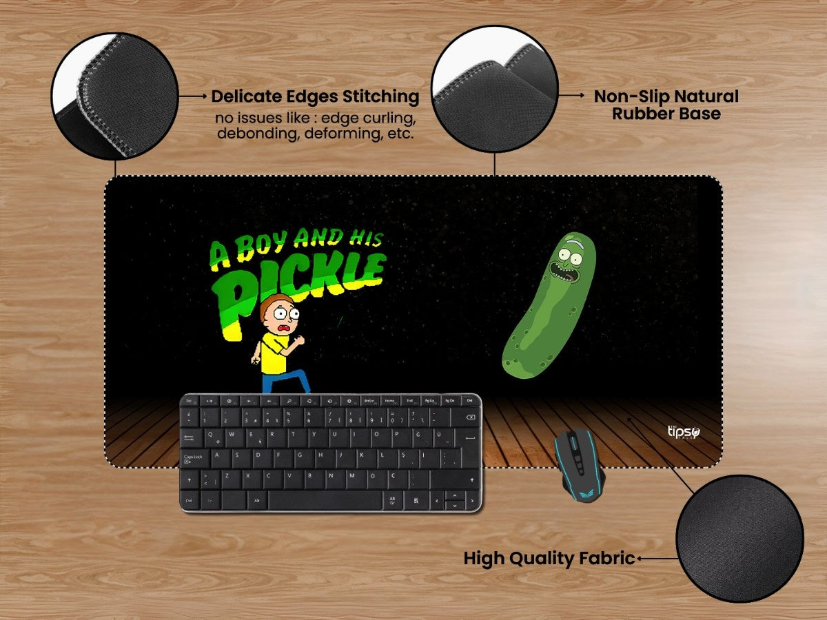 "Morty with pickle" Gaming Mousepad Elevate Your Gaming Experience