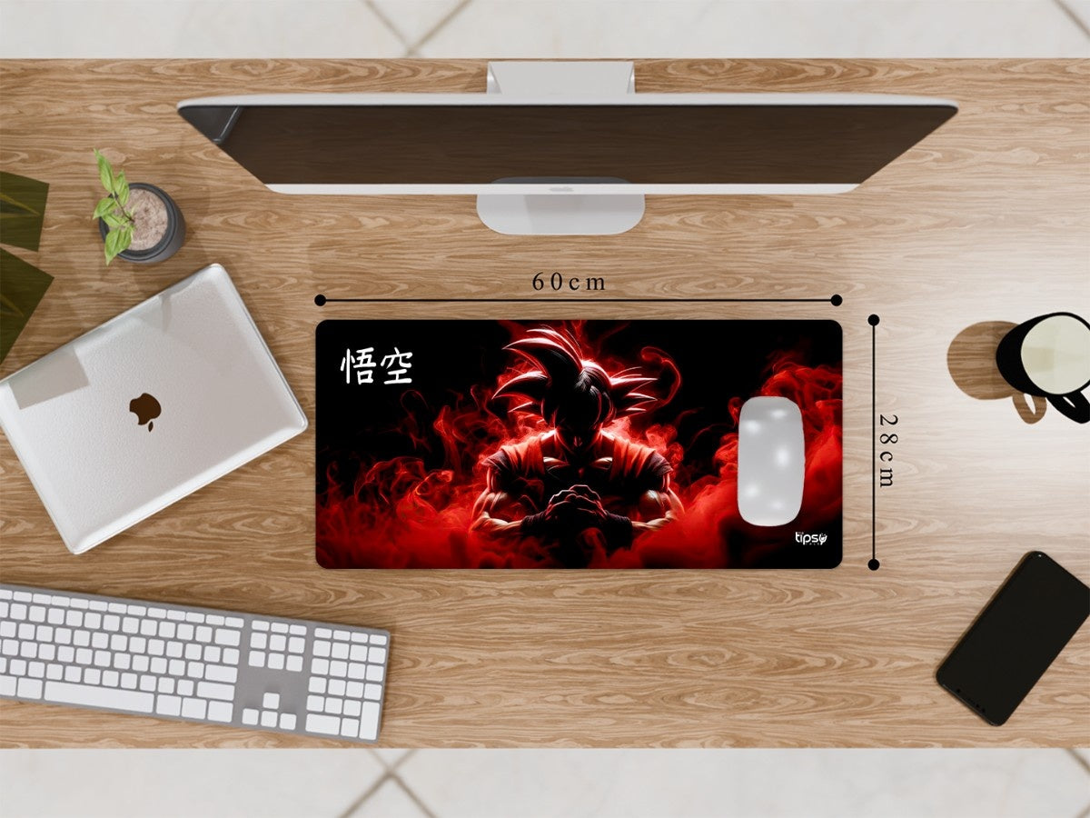 "Goku with red aura" Gaming Mousepad Elevate Your Gaming Experience