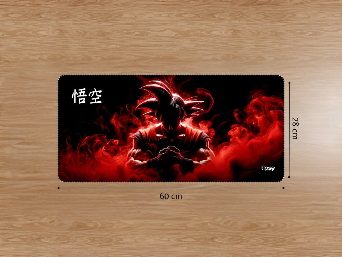 "Goku with red aura" Gaming Mousepad Elevate Your Gaming Experience