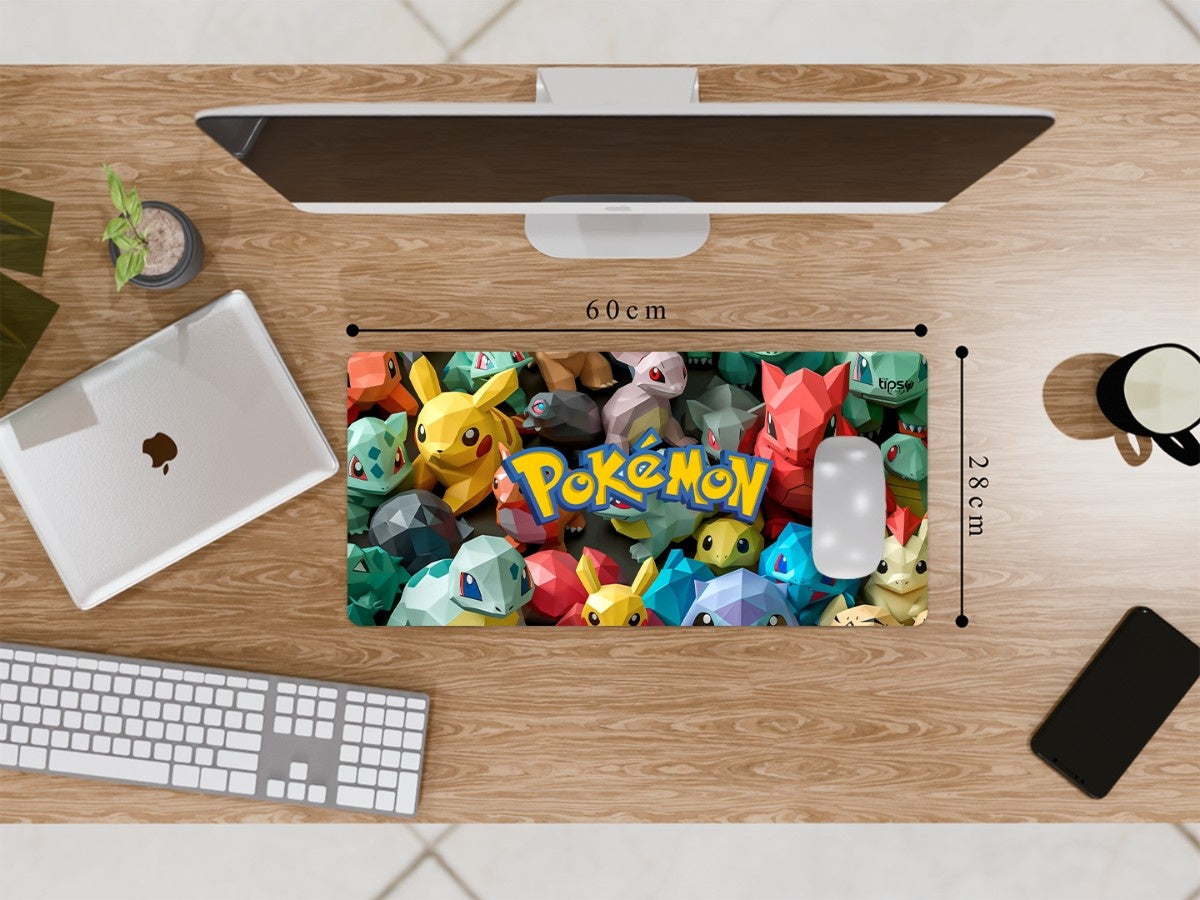 "Pokemons in Low Poly style" Gaming Mousepad Elevate Your Gaming Experience