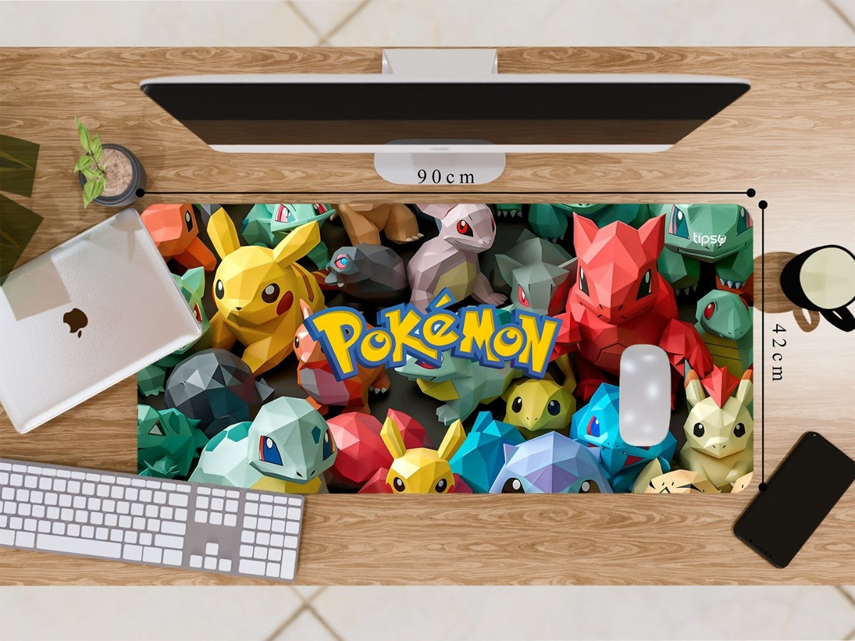"Pokemons in Low Poly style" Gaming Mousepad Elevate Your Gaming Experience