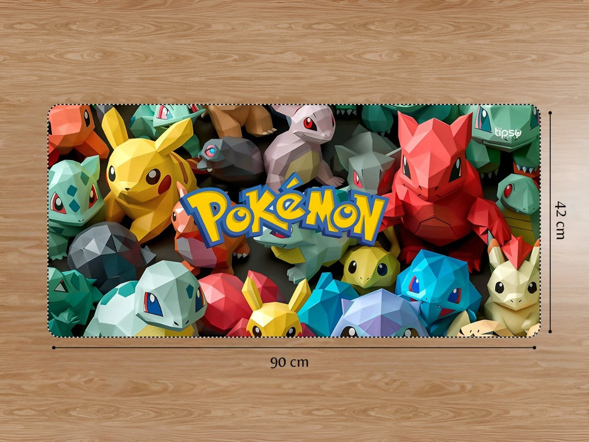 "Pokemons in Low Poly style" Gaming Mousepad Elevate Your Gaming Experience