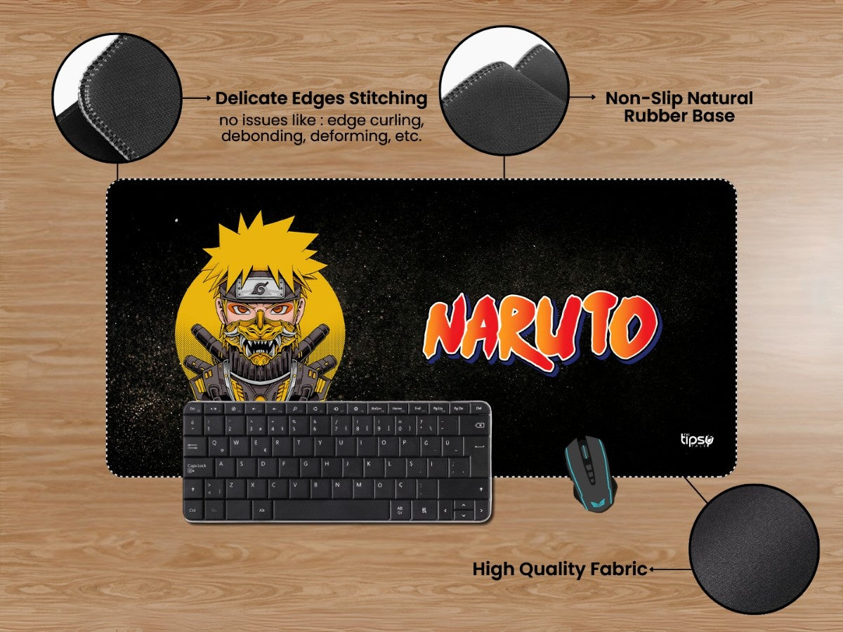 "Naruto Uzumaki : Wild Anime" Gaming Mousepad Elevate Your Gaming Experience