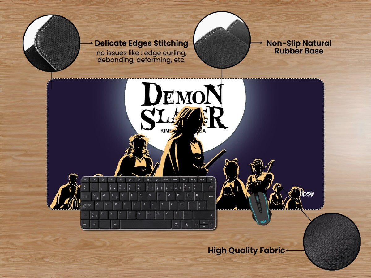 "Demon Slayer: Kimetsu no Yaiba Characters" Gaming Mousepad Elevate Your Gaming Experience