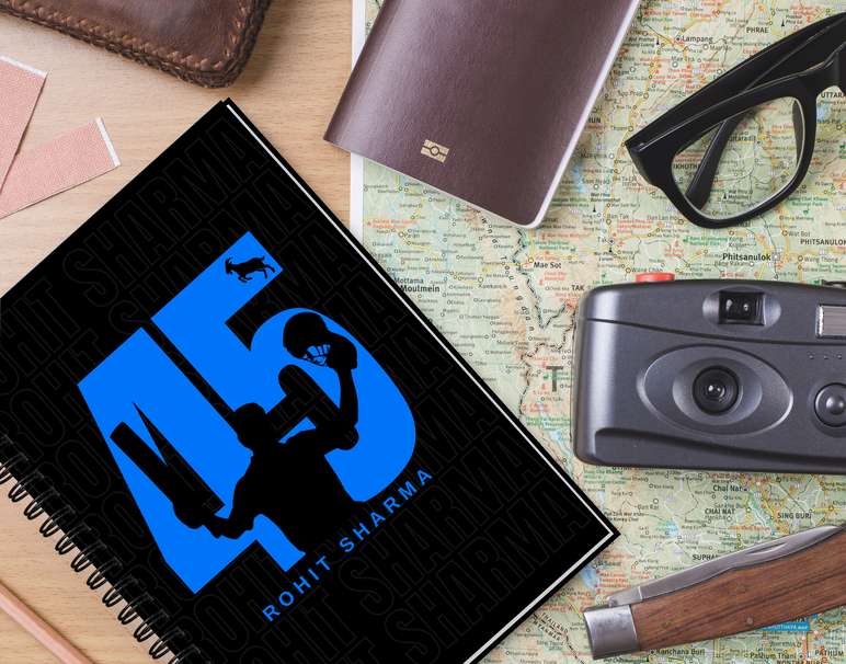 "GOAT 45 ROHIT SHARMA" -Elegant & Inspiring Diary for Daily Reflection