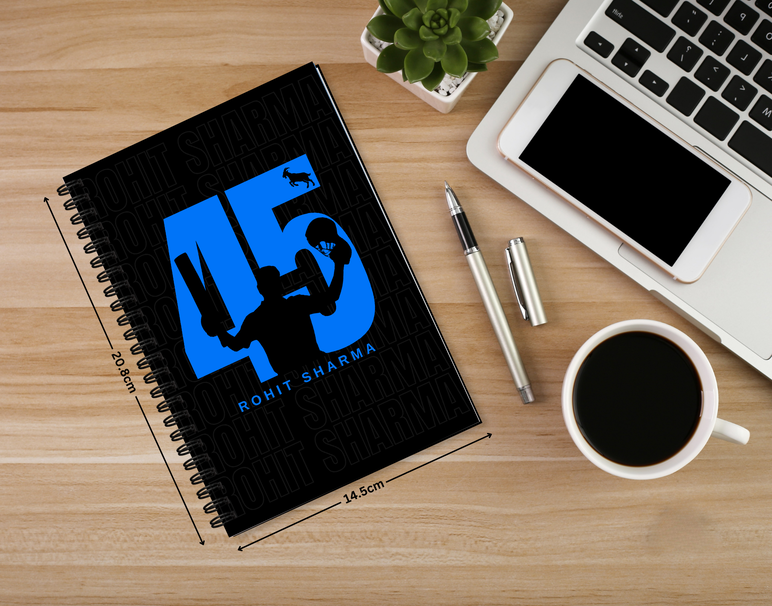 "GOAT 45 ROHIT SHARMA" -Elegant & Inspiring Diary for Daily Reflection