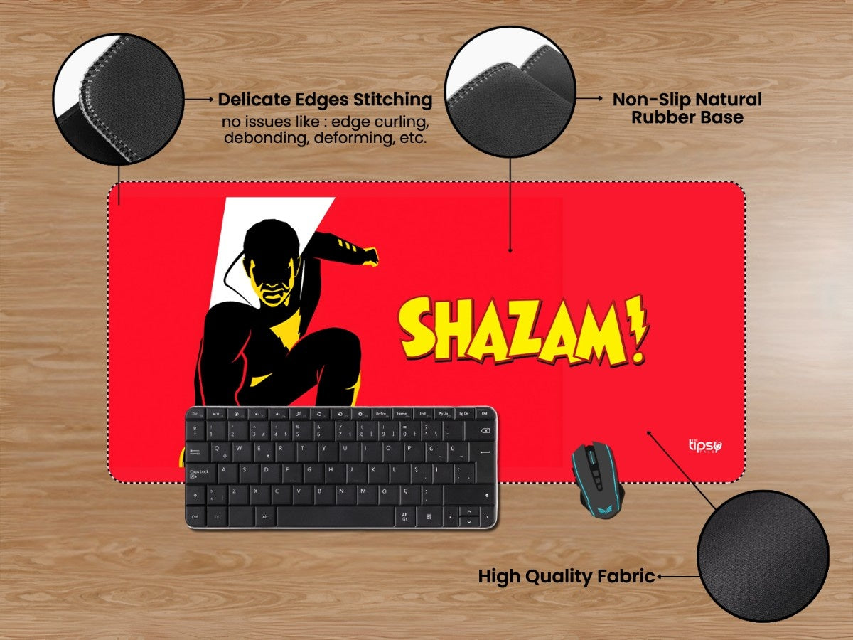 "Shazam DC Fandom" Gaming Mousepad Elevate Your Gaming Experience