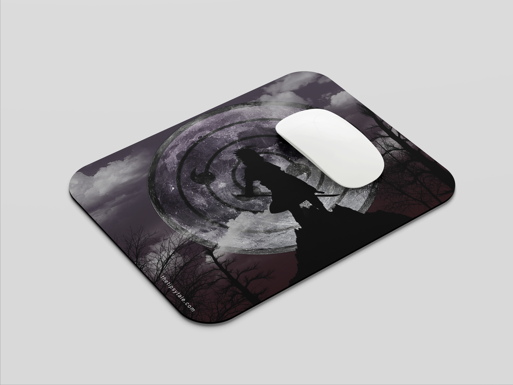 "SASUKE UCHIHA RINNEGAN SHARINGAN" Mousepad Enhance Your Workspace with Style