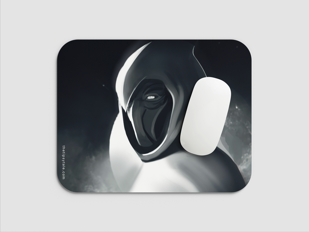 "MOON KNIGHT MONOCHROME" Mousepad Enhance Your Workspace with Style