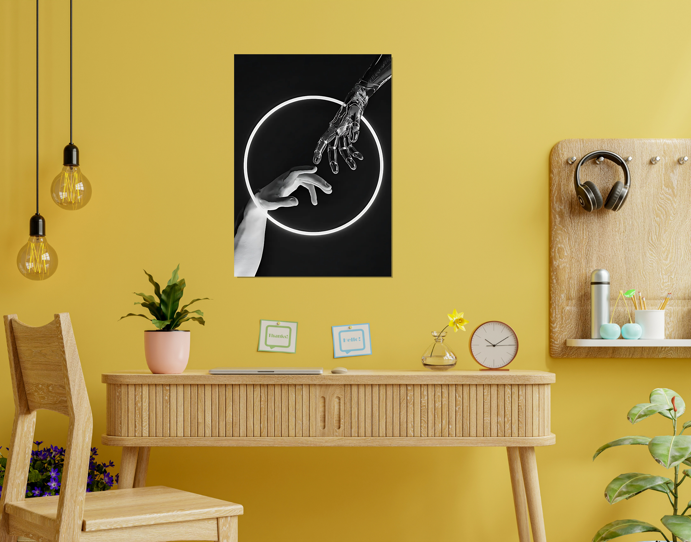 "Life And Death in a ring"- Shiny & Sturdy Metallic Poster  Art That Pops & Sticks