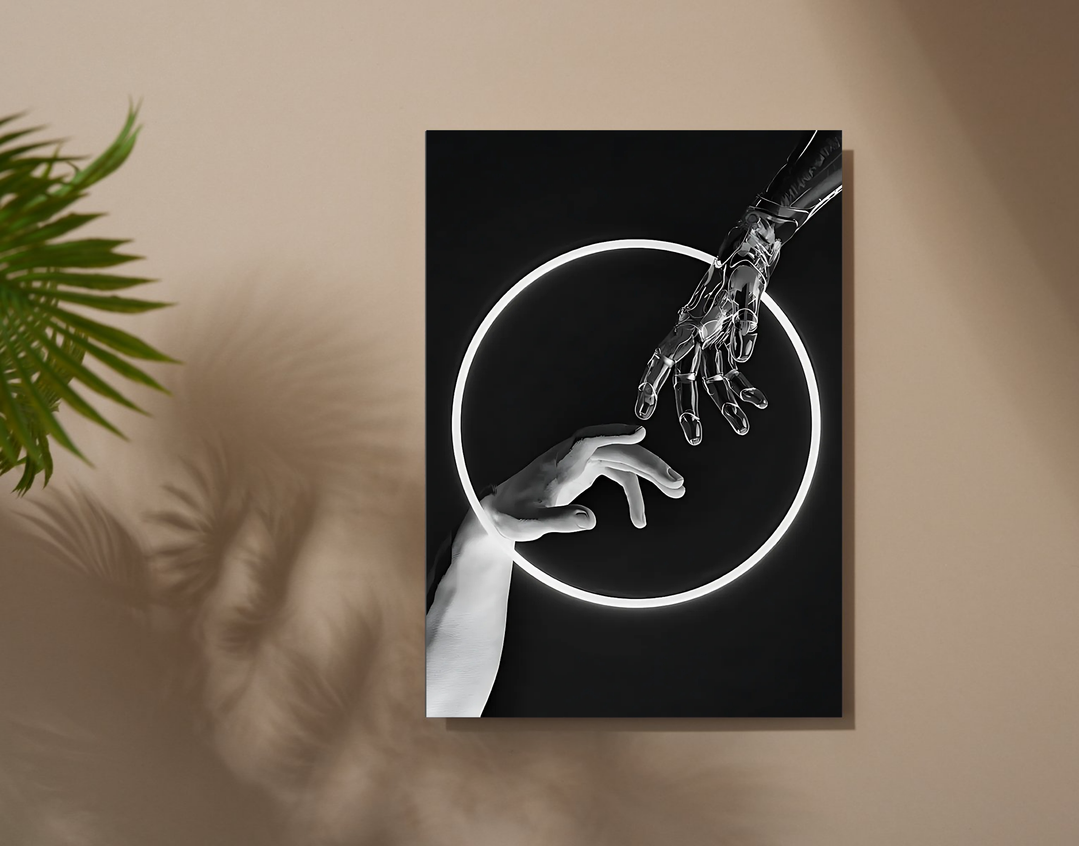 "Life And Death in a ring"- Shiny & Sturdy Metallic Poster  Art That Pops & Sticks