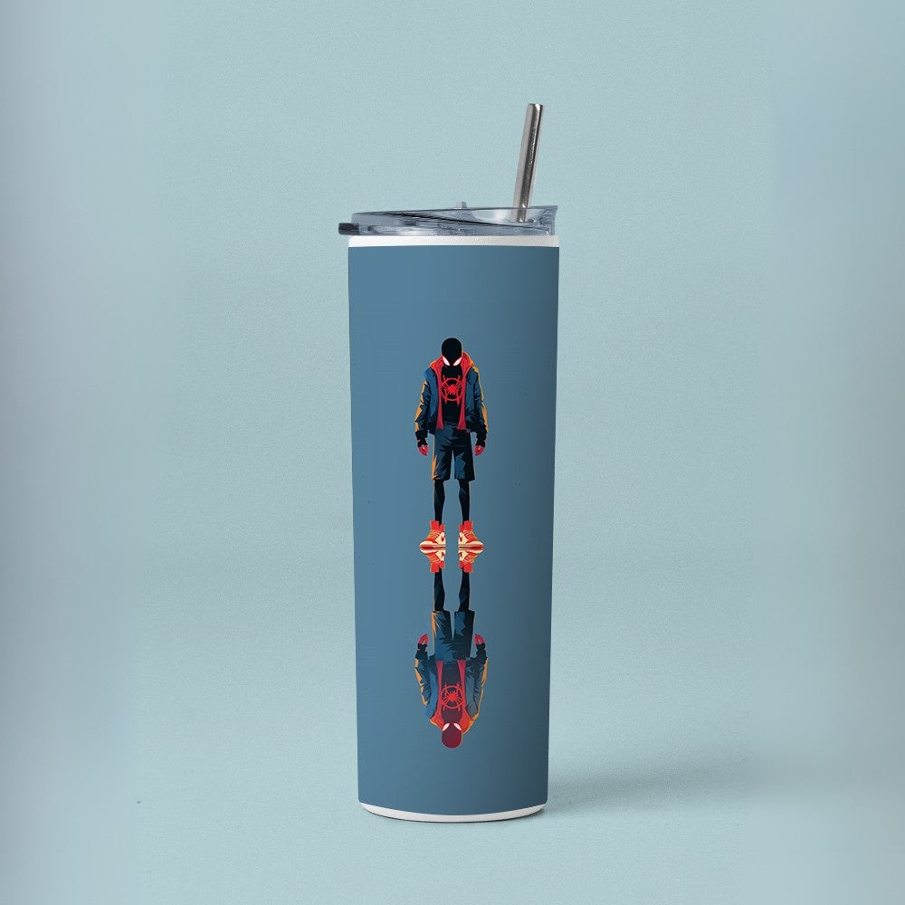 "Miles Morales " Tumbler with Metal Straw
