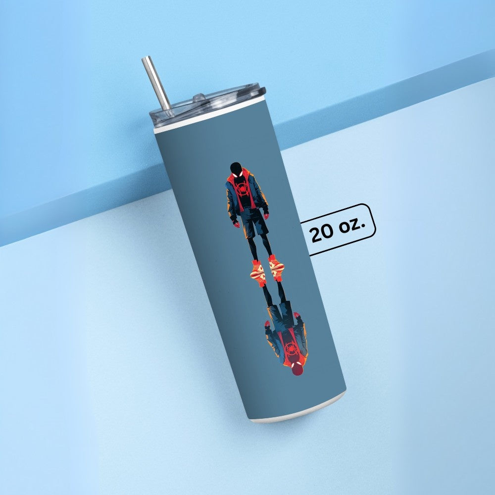 "Miles Morales " Tumbler with Metal Straw