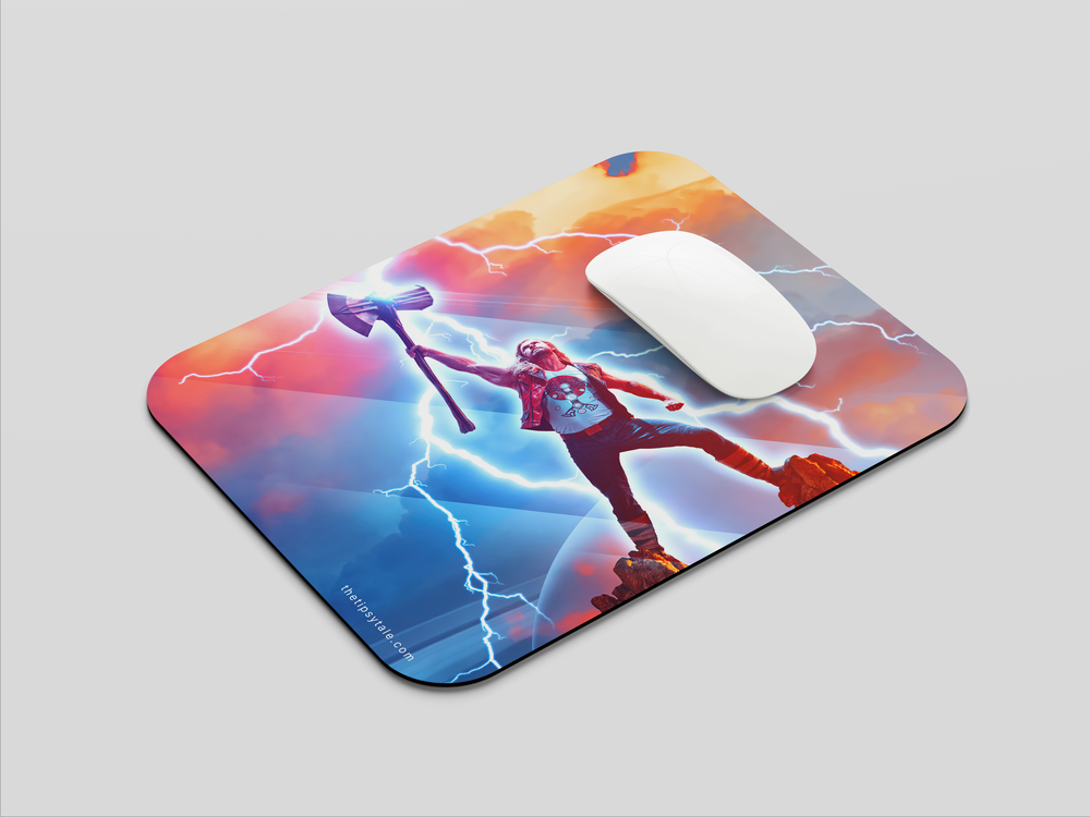 "THOR LOVE AND THUNDER" Mousepad Enhance Your Workspace with Style