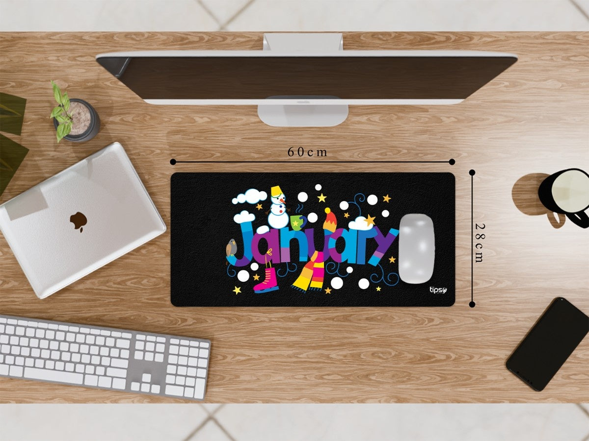 "January" Gaming Mousepad Elevate Your Gaming Experience