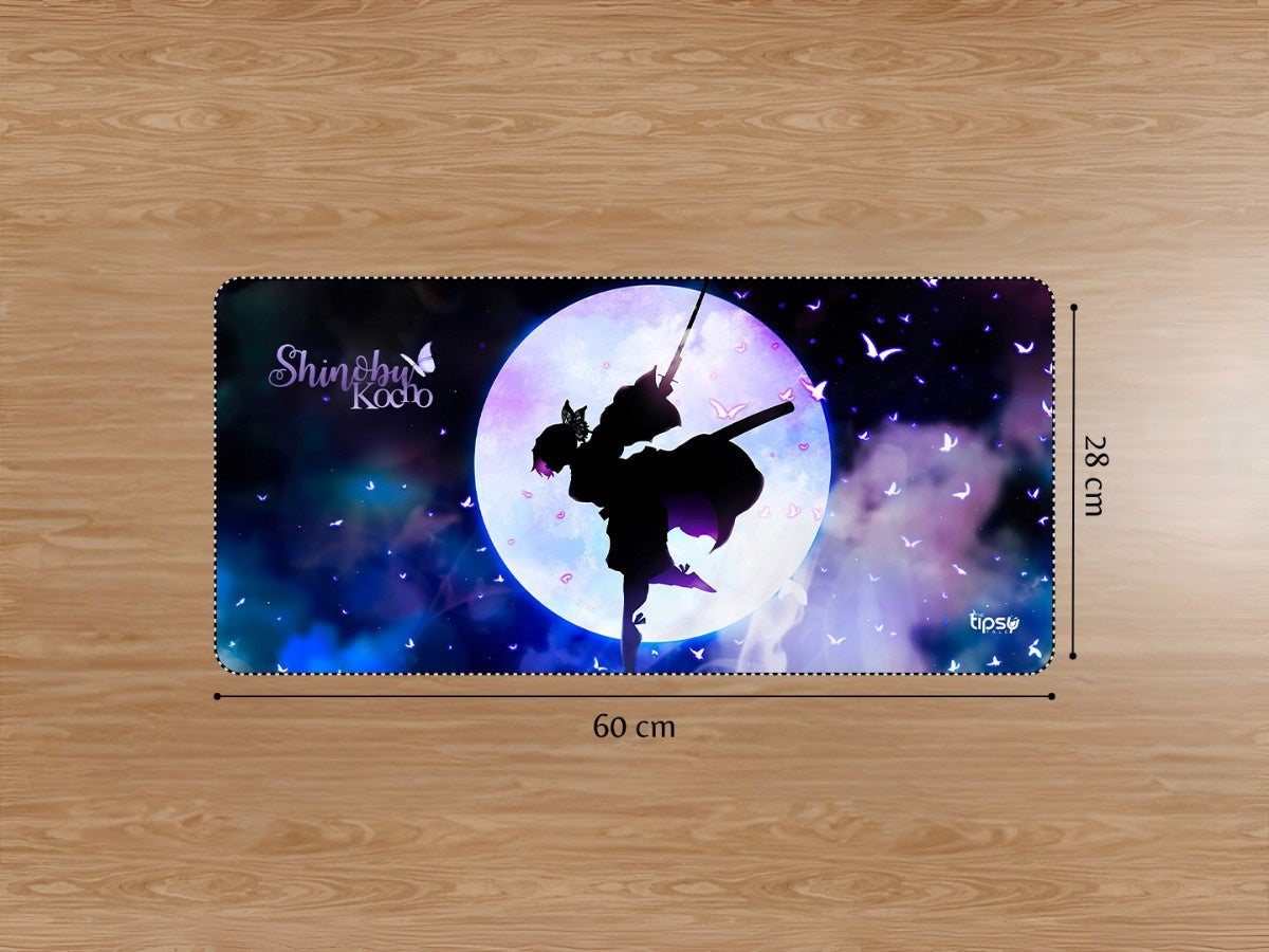 "Shinobu backlight of the moonlight" Gaming Mousepad Elevate Your Gaming Experience