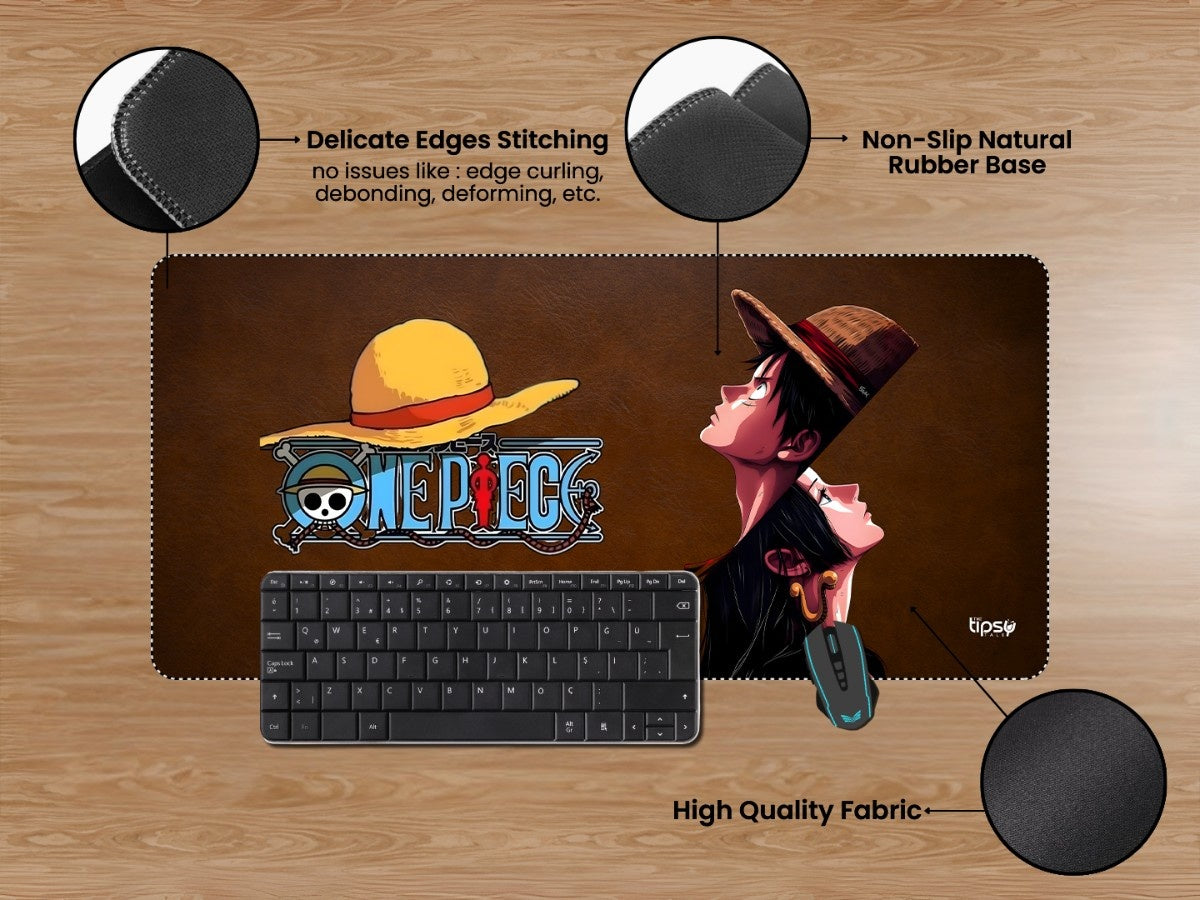 "Luffy and Boa " Gaming Mousepad Elevate Your Gaming Experience
