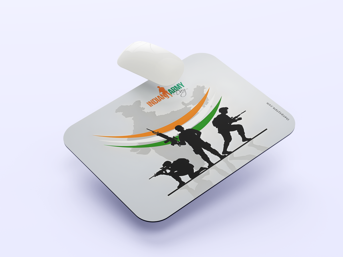 "Indian Army Vibes" Mousepad Enhance Your Workspace with Style