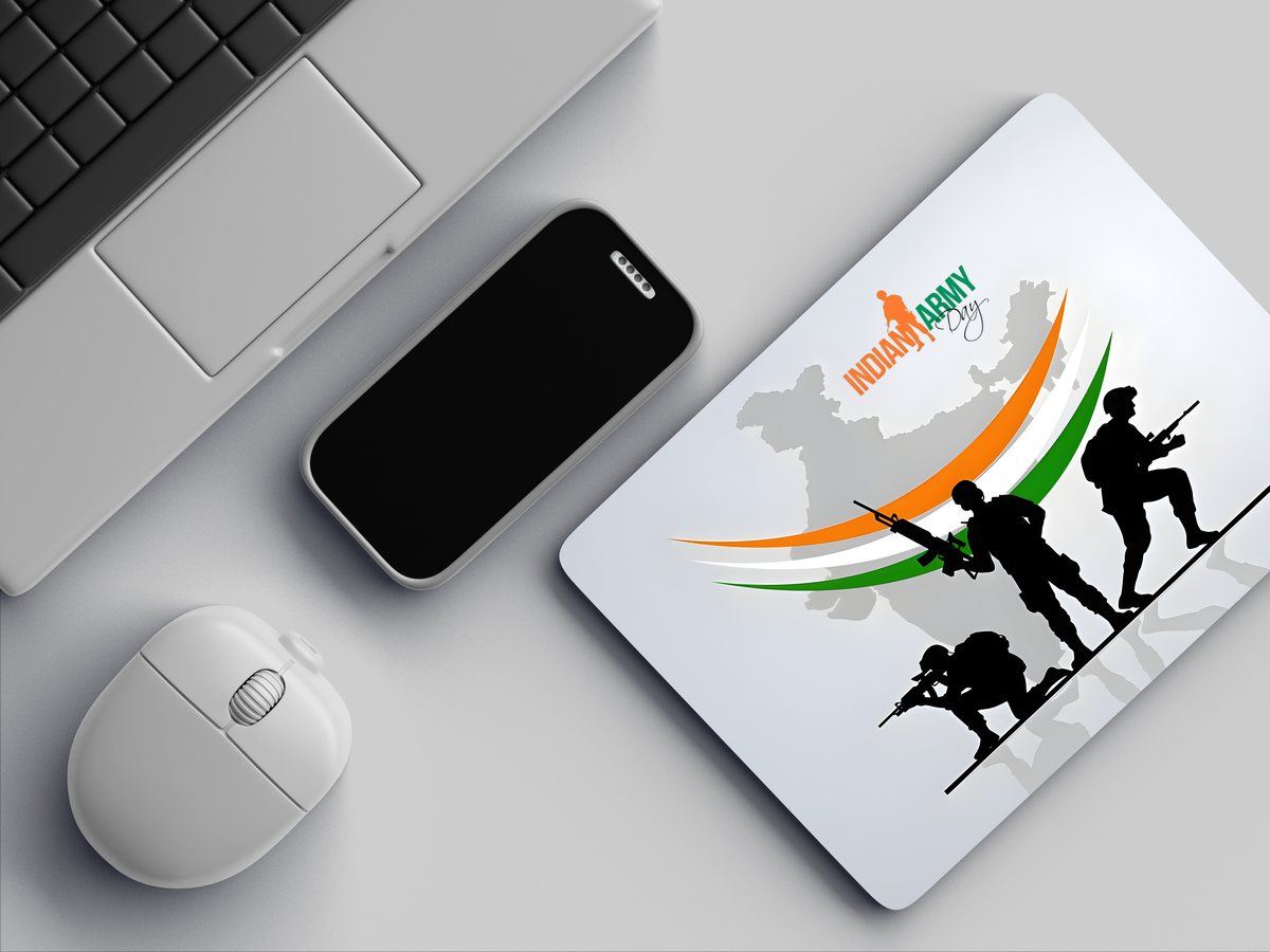 "Indian Army Vibes" Mousepad Enhance Your Workspace with Style