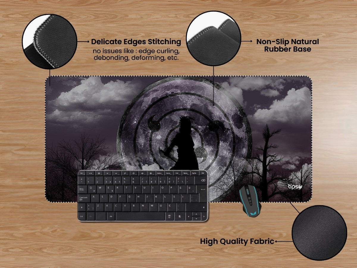 "Sasuke Uchiha Rinnegan Sharingan" Gaming Mousepad Elevate Your Gaming Experience