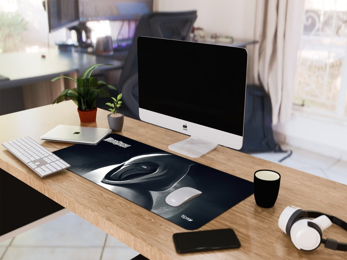 "Moon Knight Monochrome" Gaming Mousepad Elevate Your Gaming Experience
