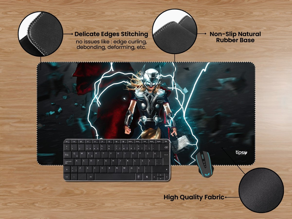 "Jane Foster with lighting" Gaming Mousepad Elevate Your Gaming Experience
