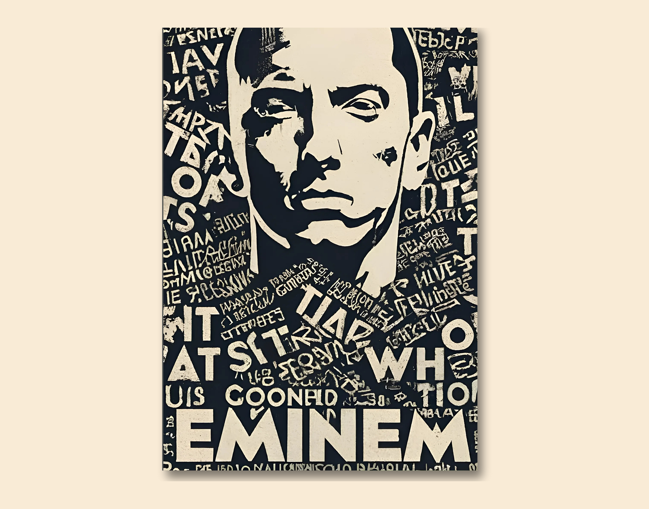 "THE EPIC MUSICIAN"- Shiny & Sturdy Metallic Poster  Art That Pops & Sticks