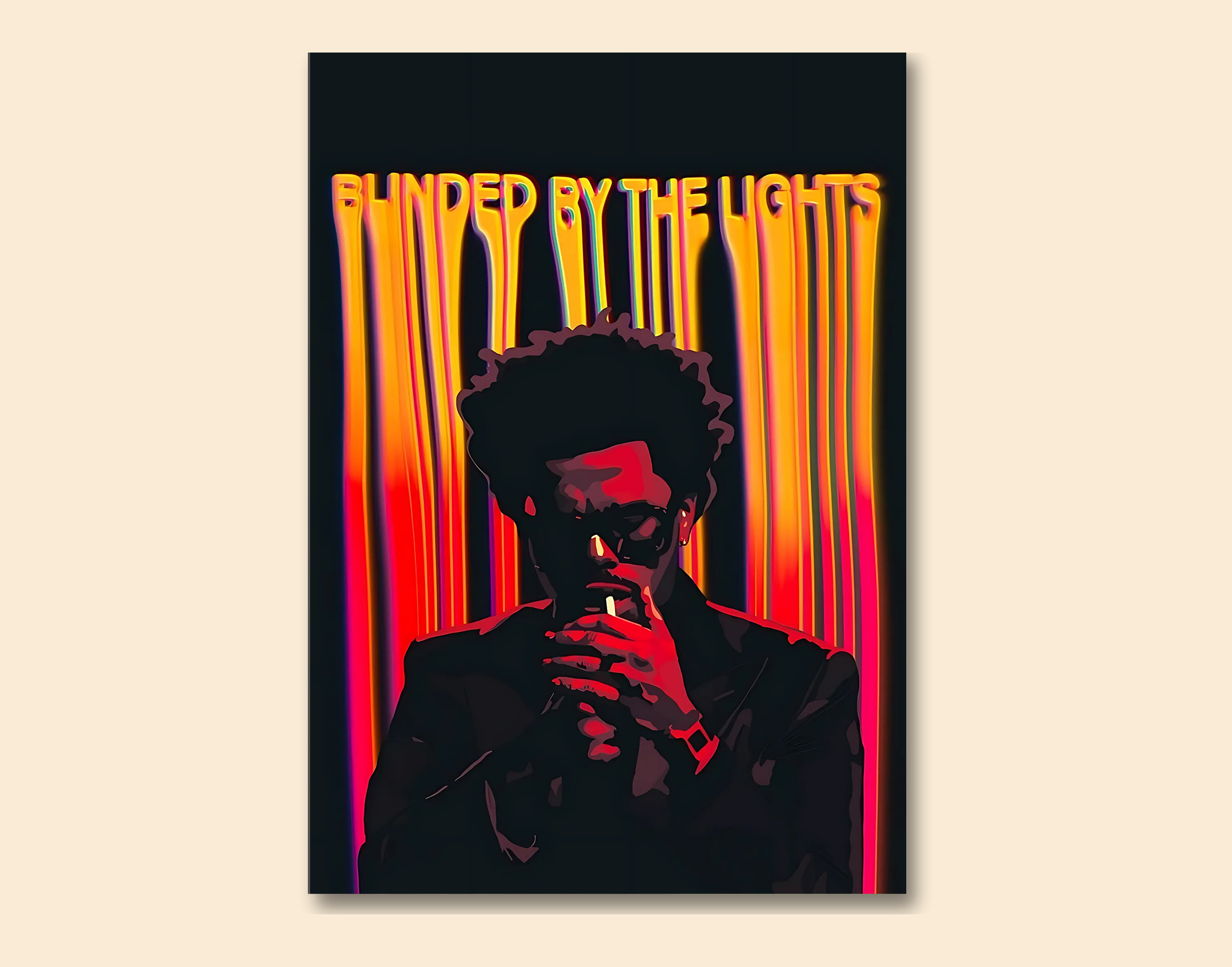 "The Weekend Music"- Shiny & Sturdy Metallic Poster  Art That Pops & Sticks