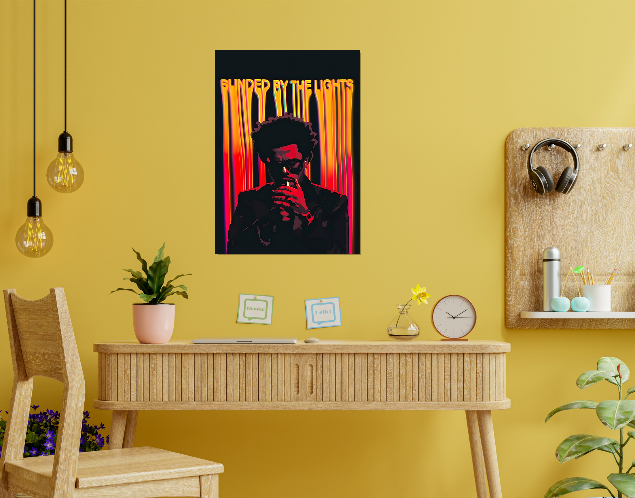 "The Weekend Music"- Shiny & Sturdy Metallic Poster  Art That Pops & Sticks