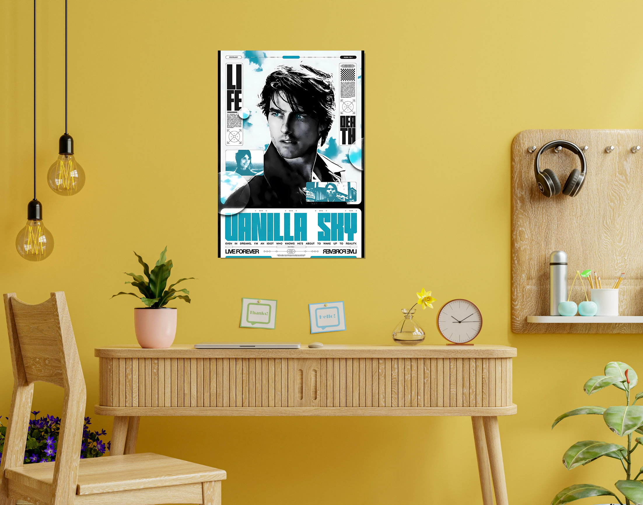 "Tom Cruise: Hollywood Poster"- Shiny & Sturdy Metallic Poster  Art That Pops & Sticks